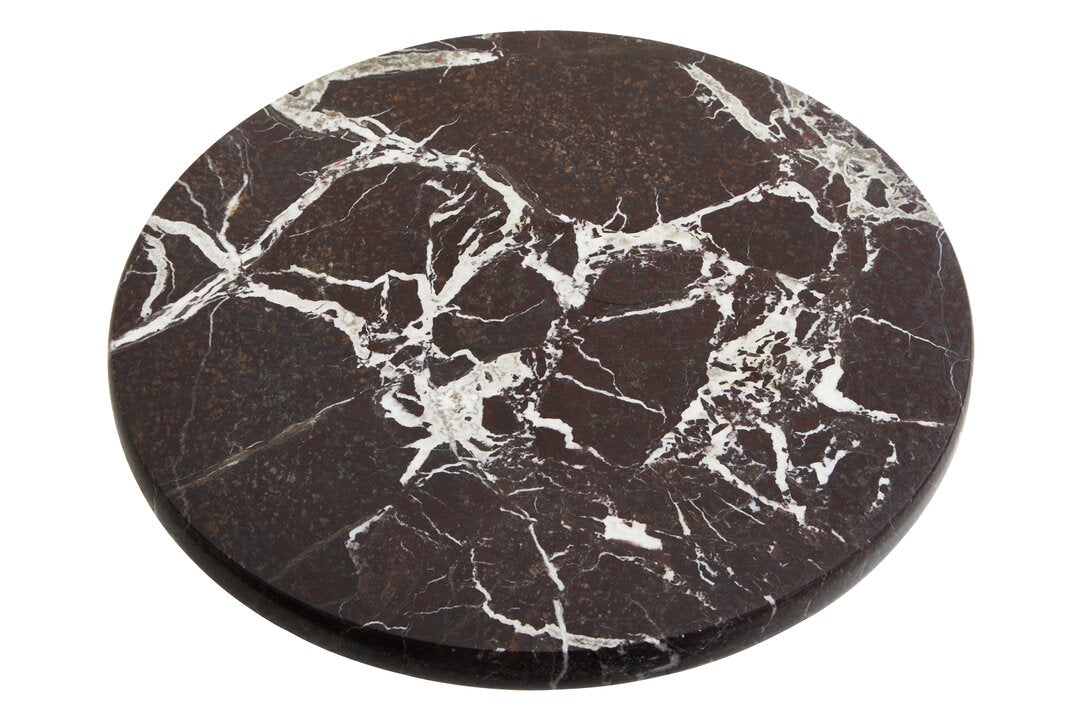 Ceni Red Marble Lazy Susan