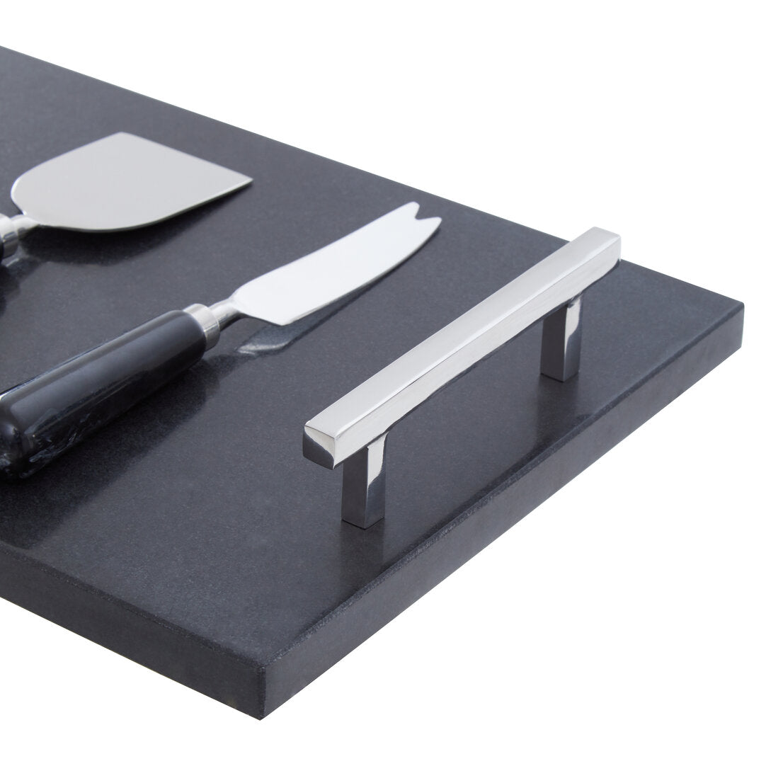 Arven Cheese Board & Knife Set - Black Marble