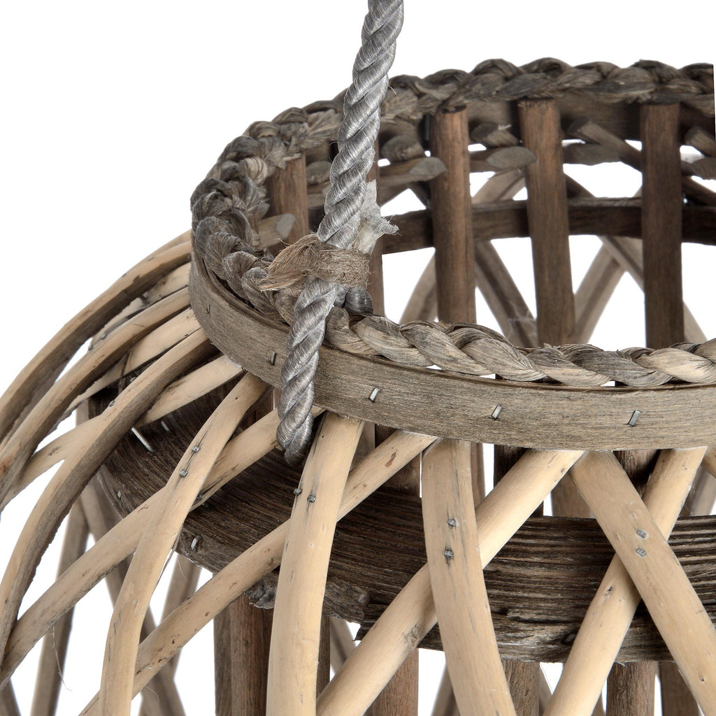 Belden Wicker Lantern - Large