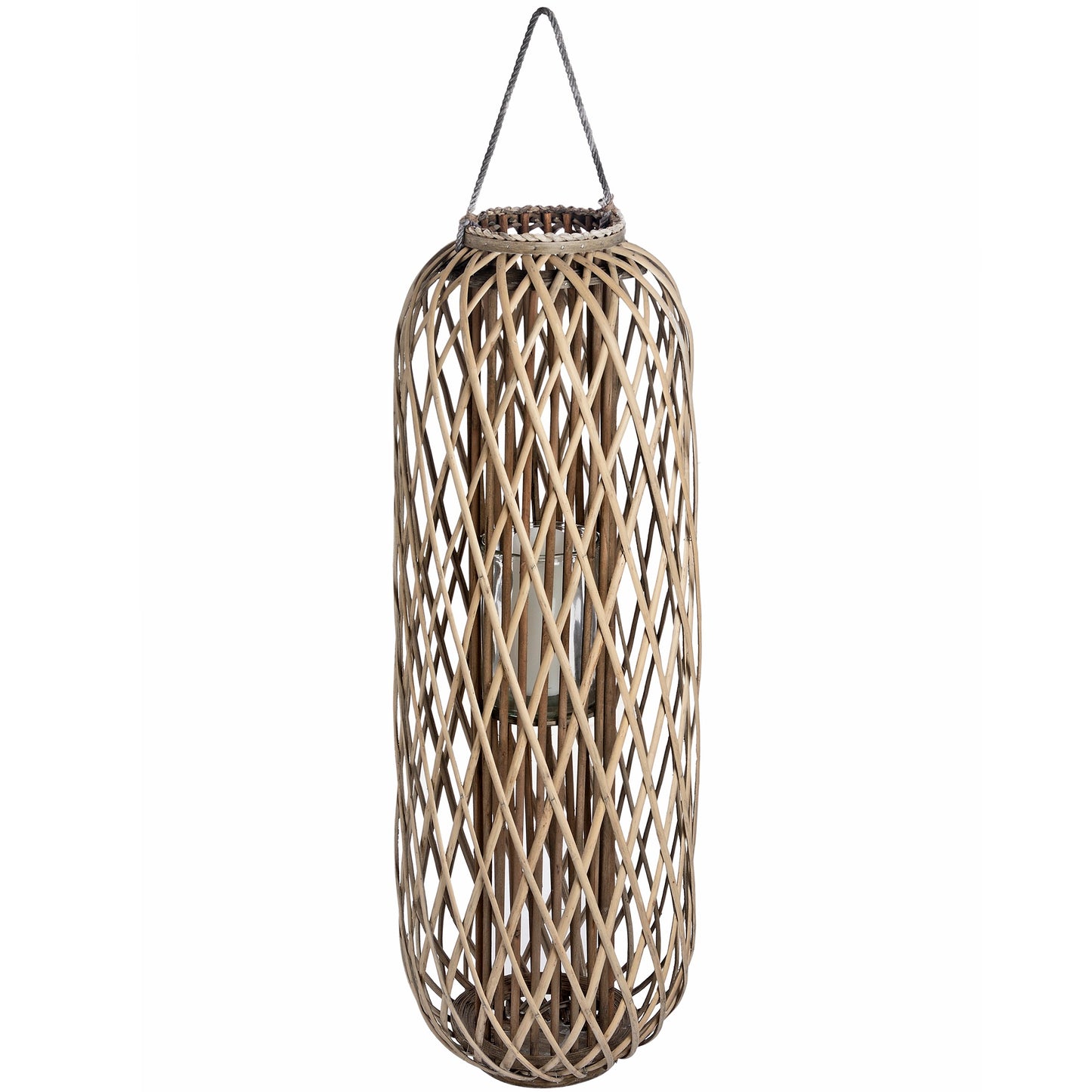 Belden Wicker Lantern - Large