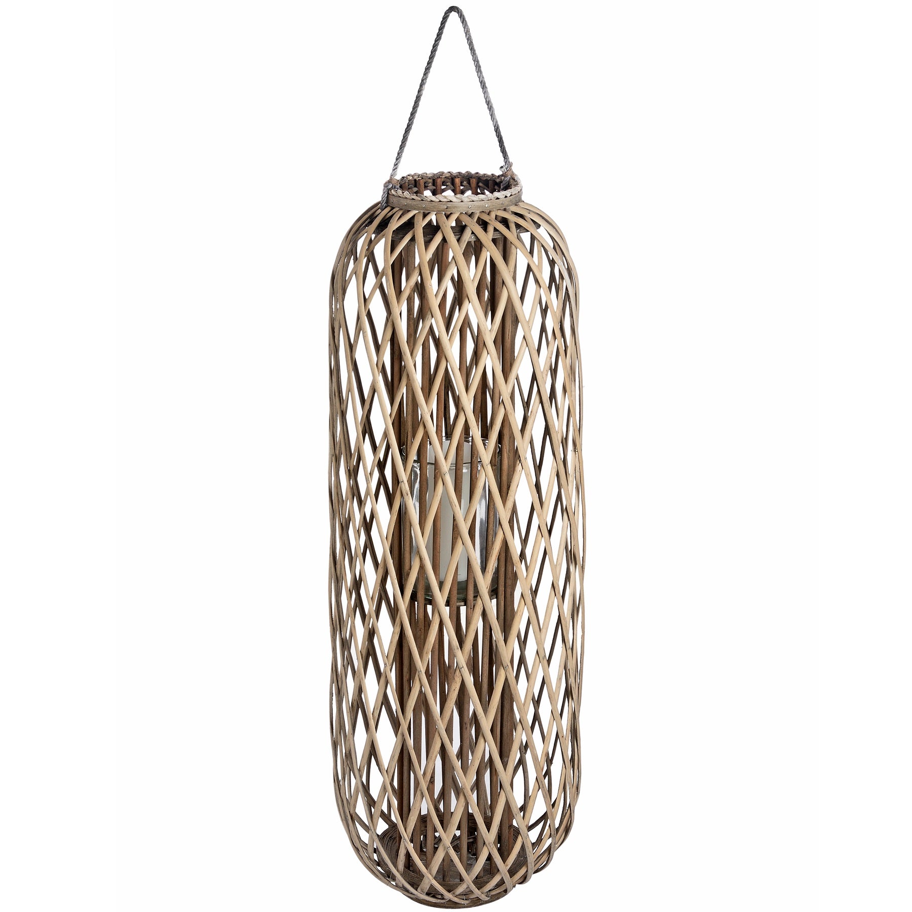 Belden Wicker Lantern - Large