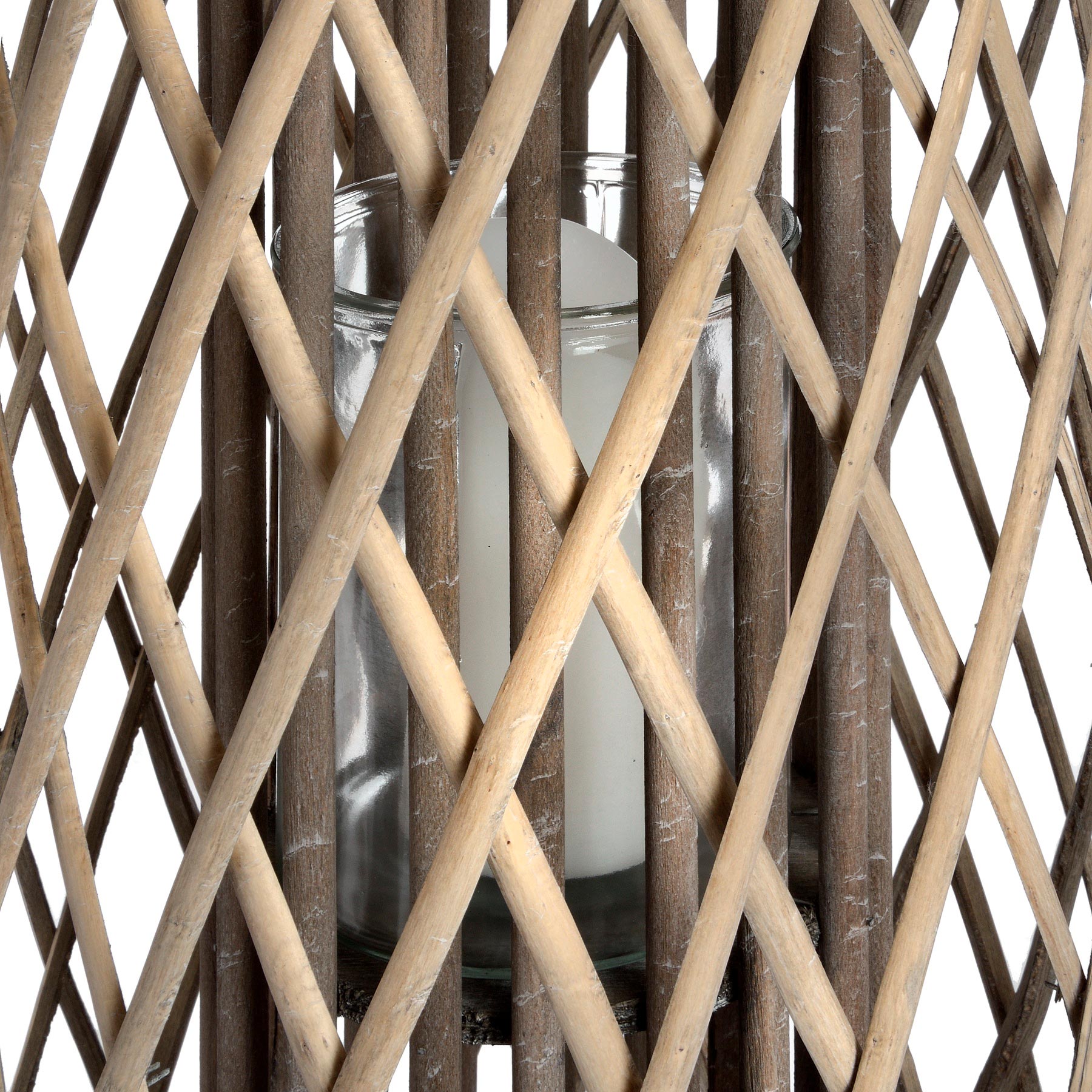 Belden Wicker Lantern - Medium