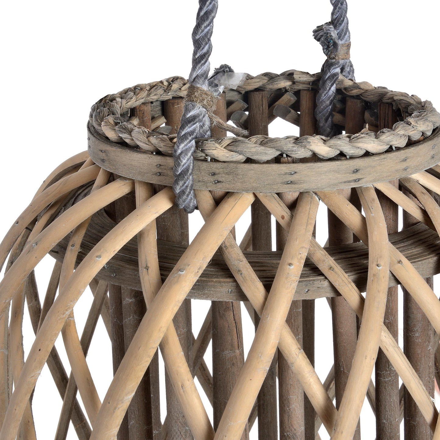 Belden Wicker Lantern - Medium