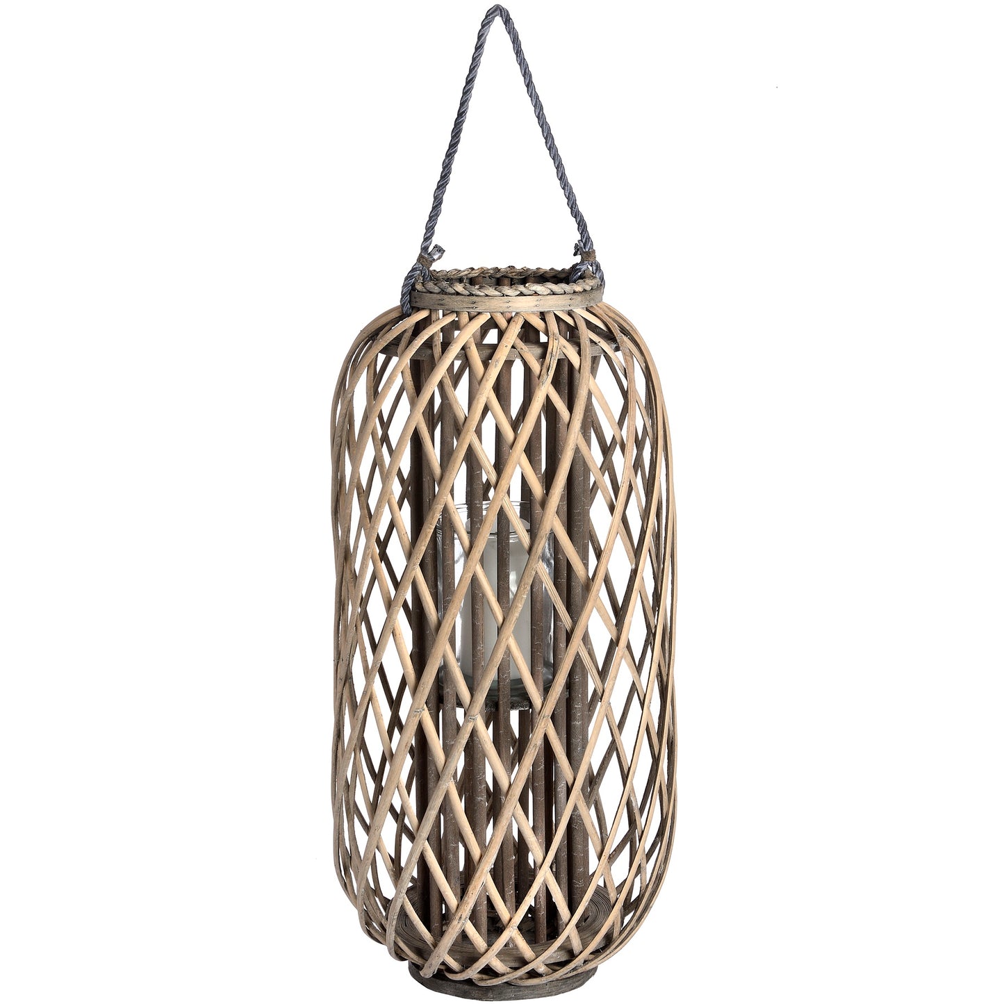 Belden Wicker Lantern - Medium