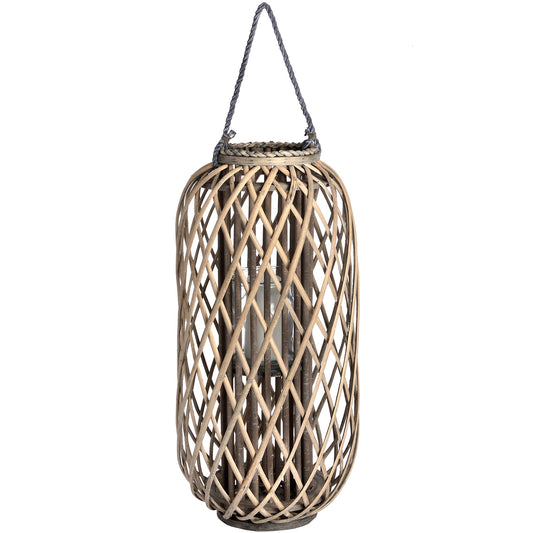 Belden Wicker Lantern - Medium