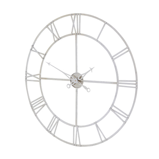 Waypoint Silver Foil Skeleton Wall Clock - Large