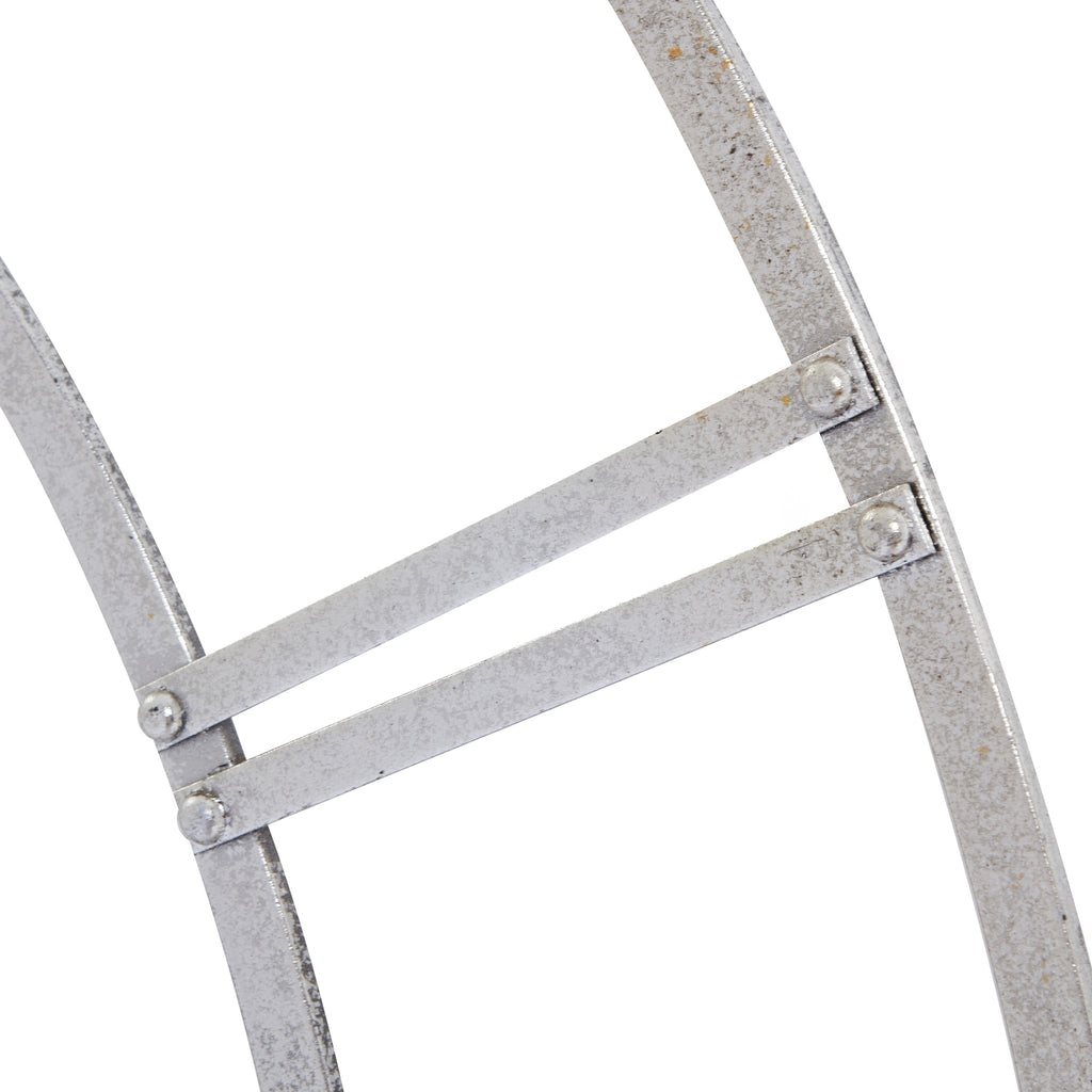 Waypoint Silver Foil Skeleton Wall Clock - Large