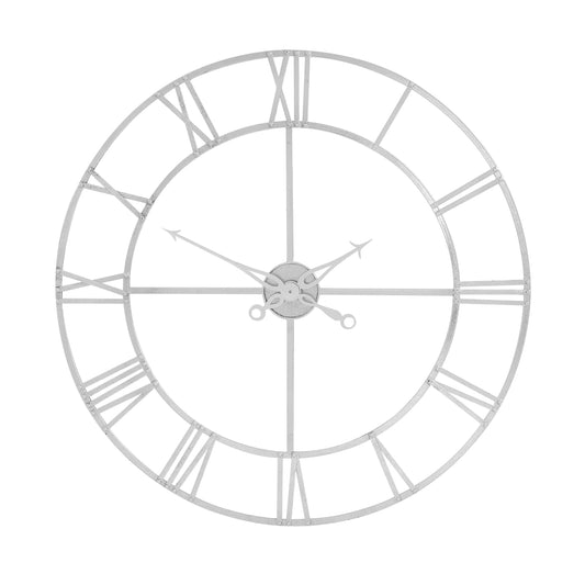 Waypoint Silver Foil Skeleton Wall Clock - Large