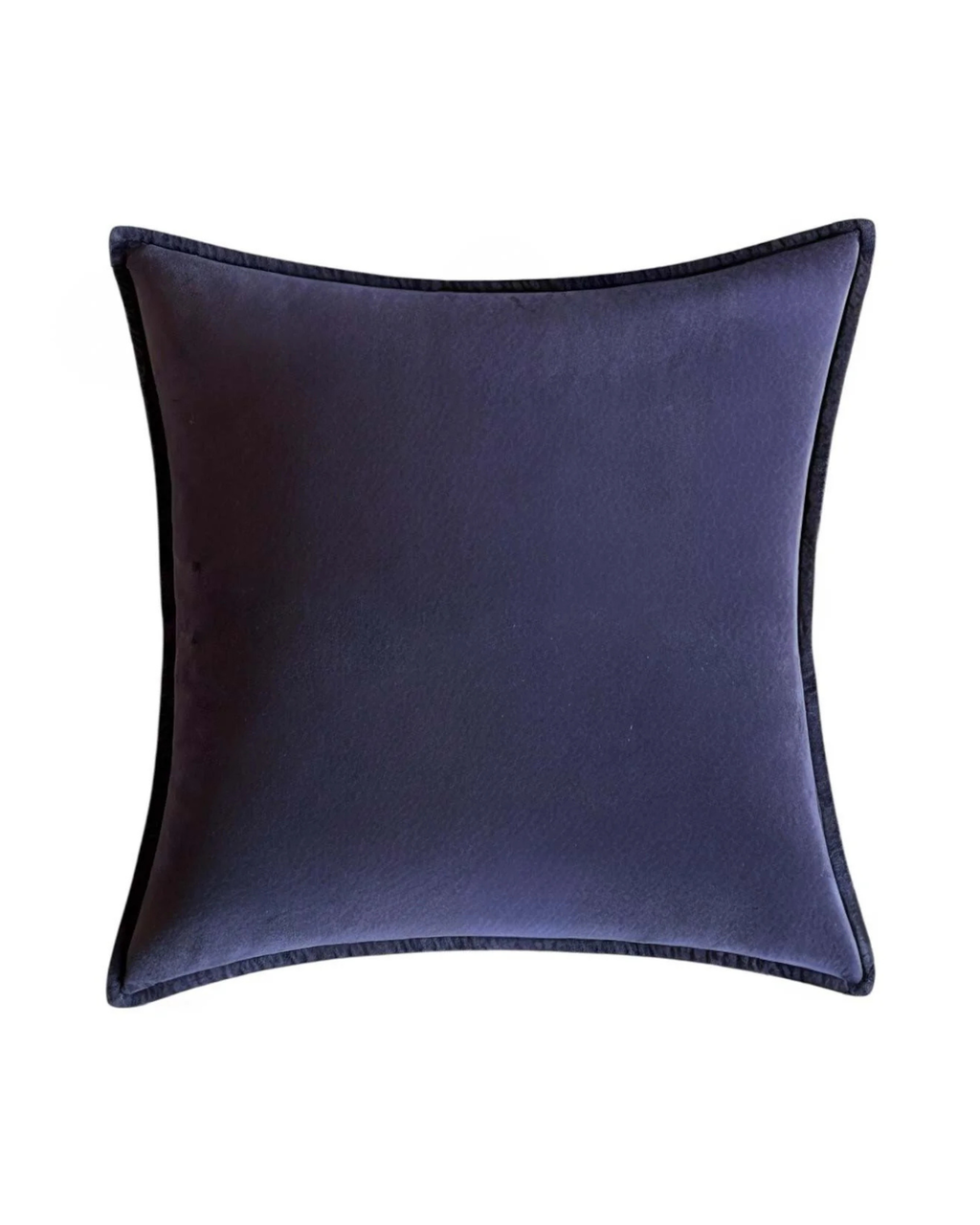 Harbour Stonewashed Velvet Cushion - Deep Navy