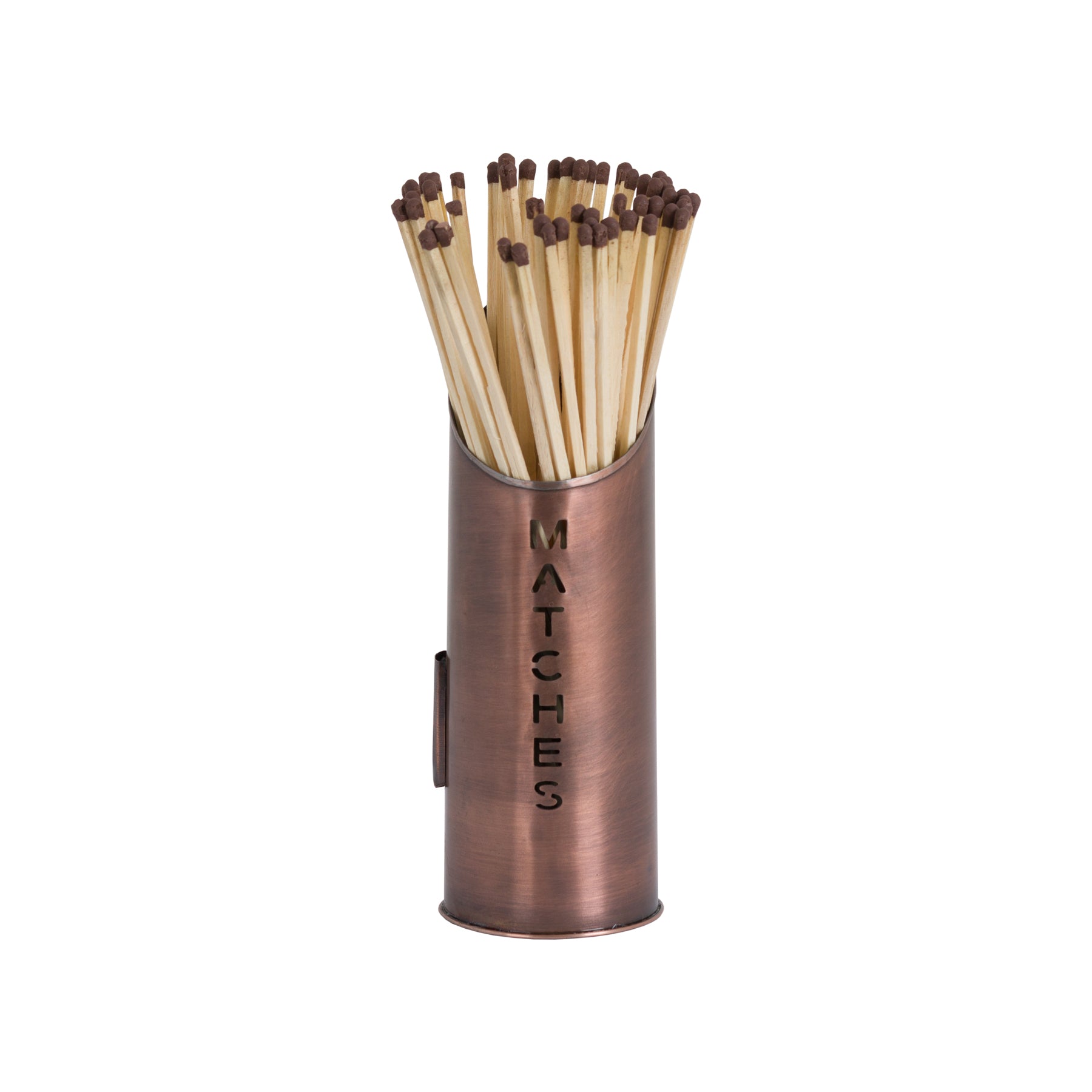 Iona Copper Finish Logs And Kindling Buckets & Matchstick Holder
