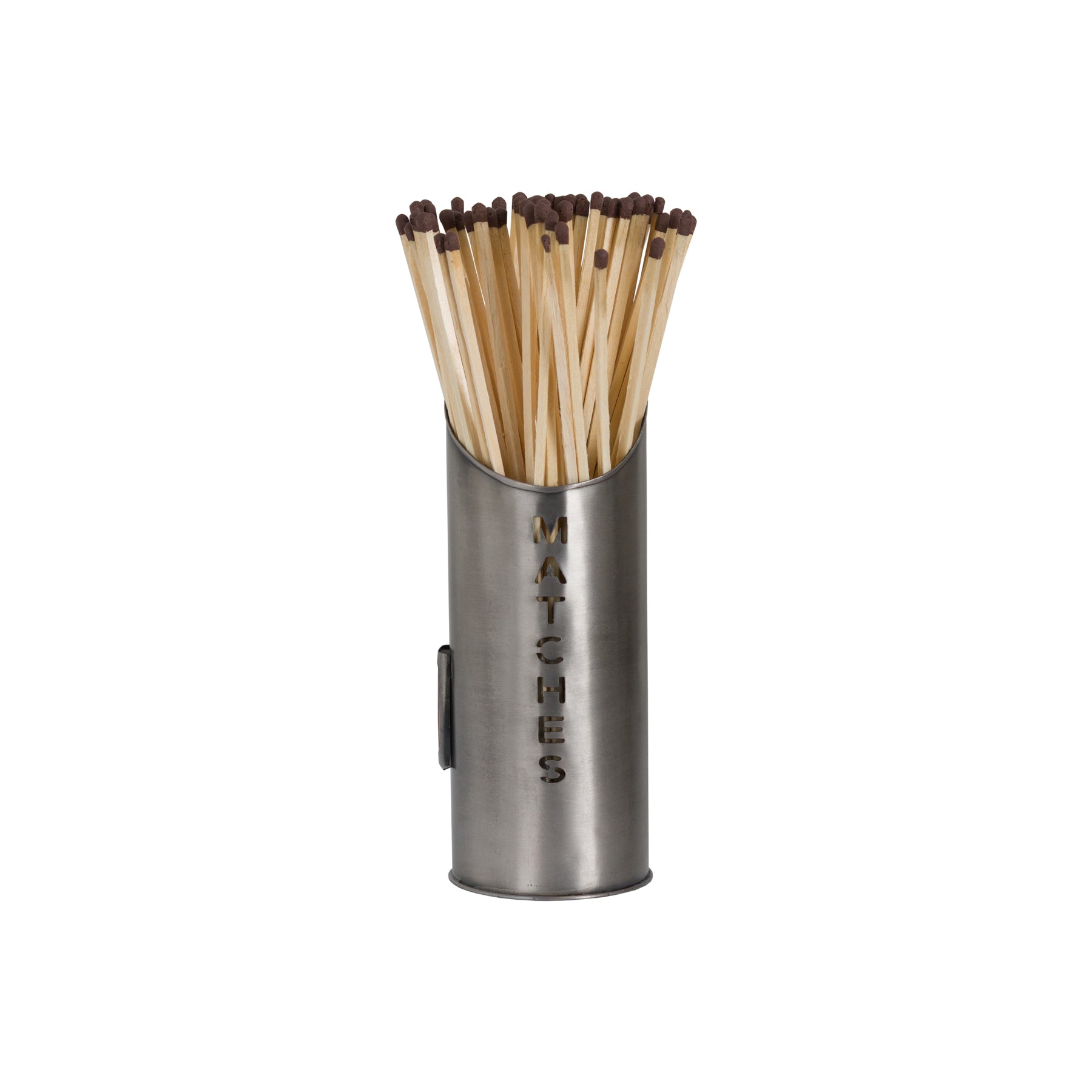 Dahlia Pewter Finish Logs And Kindling Buckets & Matchstick Holder