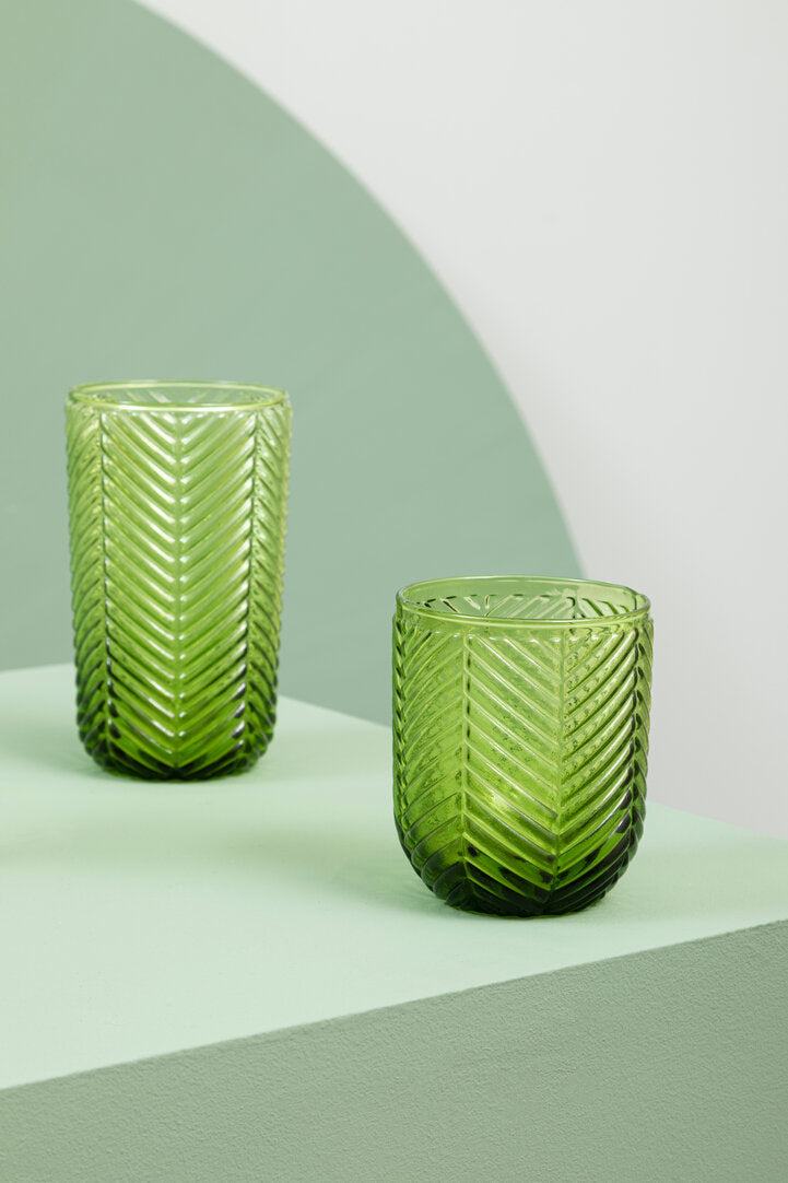Trevelle Green Tumblers - Set of 4