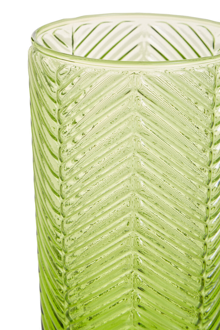 Trevelle Green Highball Glasses - Set of 4