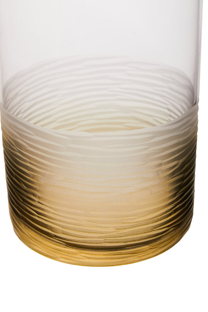 Osmo Textured Ombre Glass Vase - Small