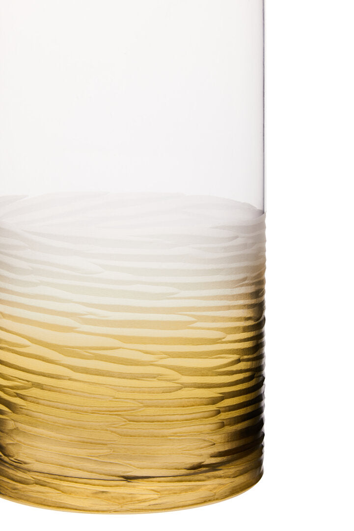 Osmo Textured Ombre Glass Vase - Large