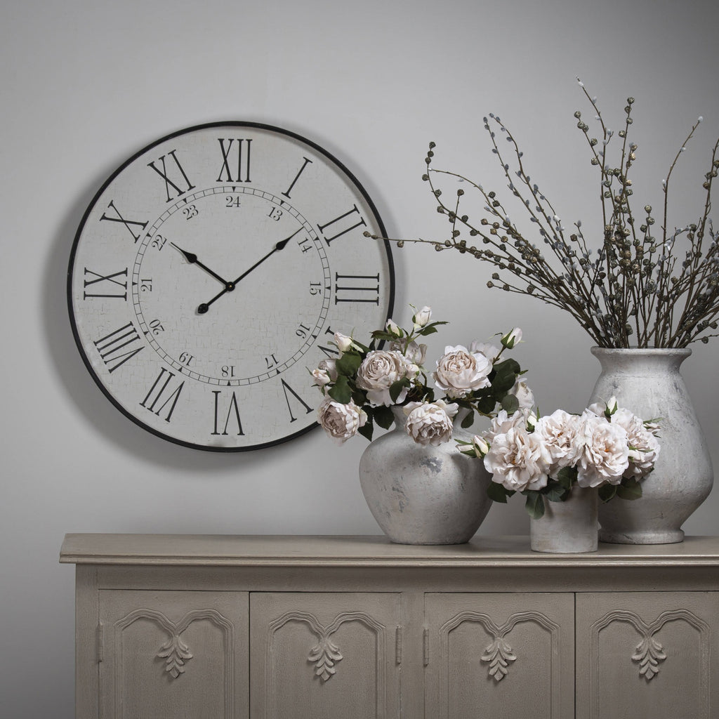 Amaris Embossed Station Clock - Large