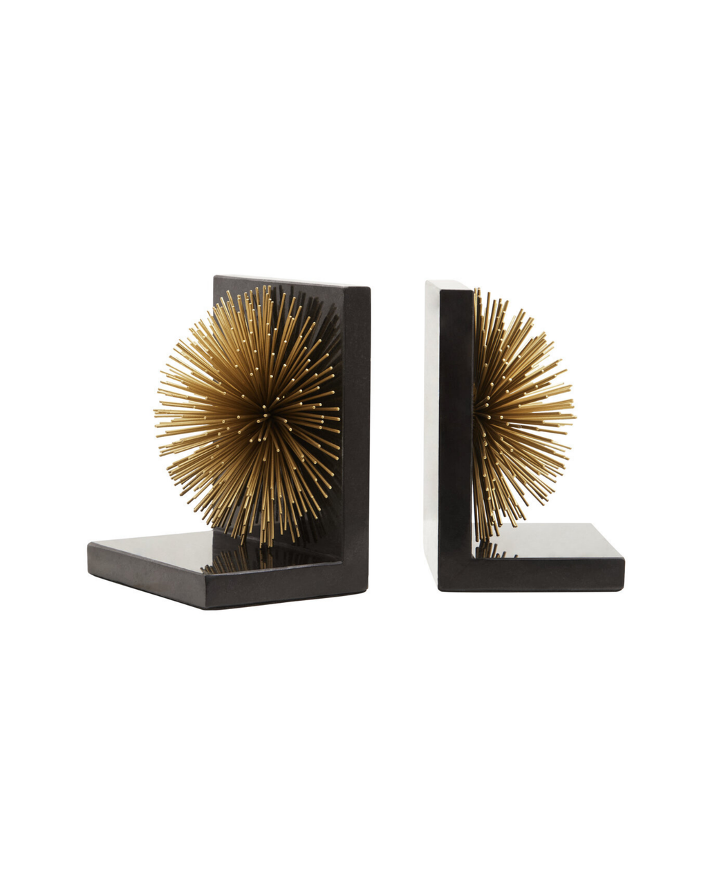 Haze Gold Starburst Bookends - Set of 2