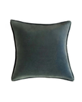 Harbour Stonewashed Velvet Cushion - Olive