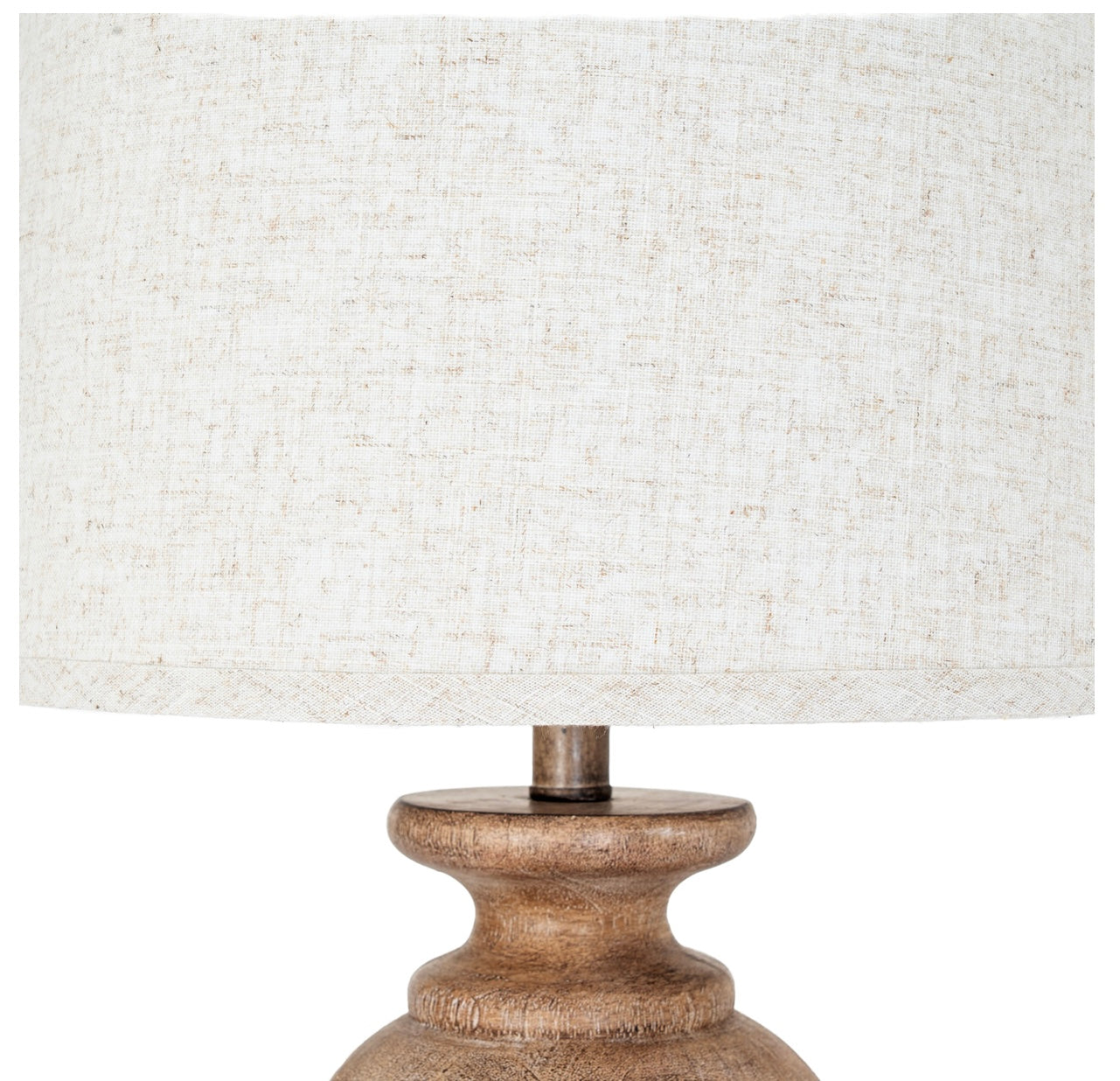 Calista Table Lamp With Edged Linen Shade
