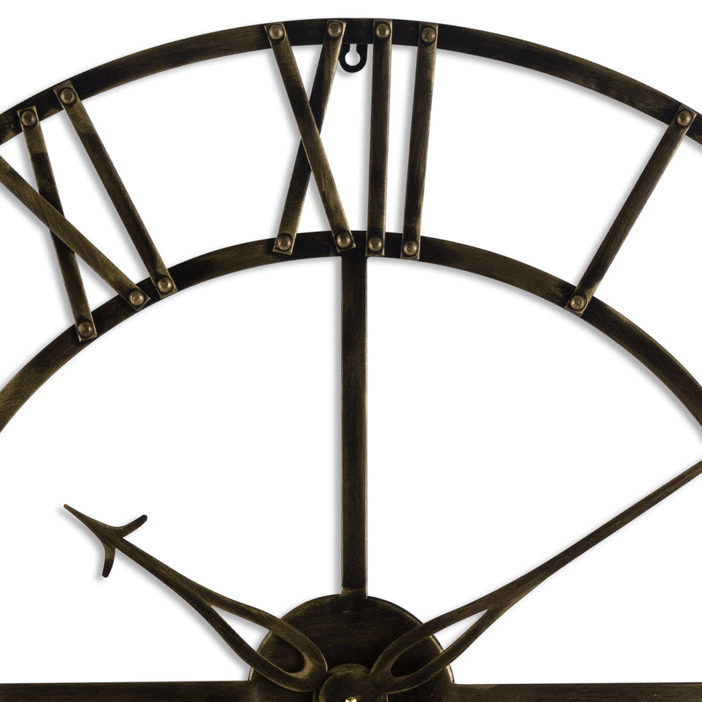 Antique Brass Skeleton Clock - Small
