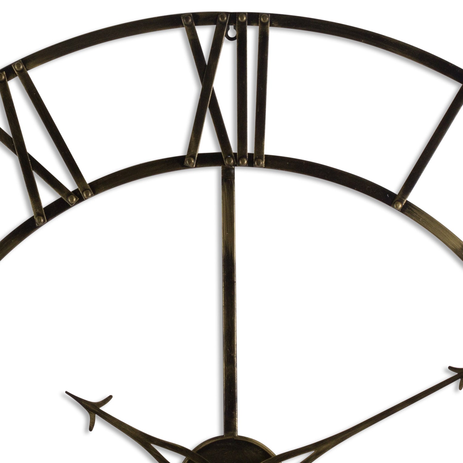 Edera Antique Brass Skeleton Clock - Large