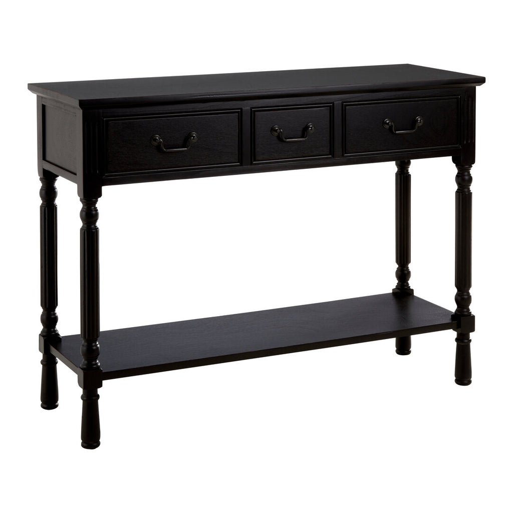 Harbour Three Drawer Console Table - Black