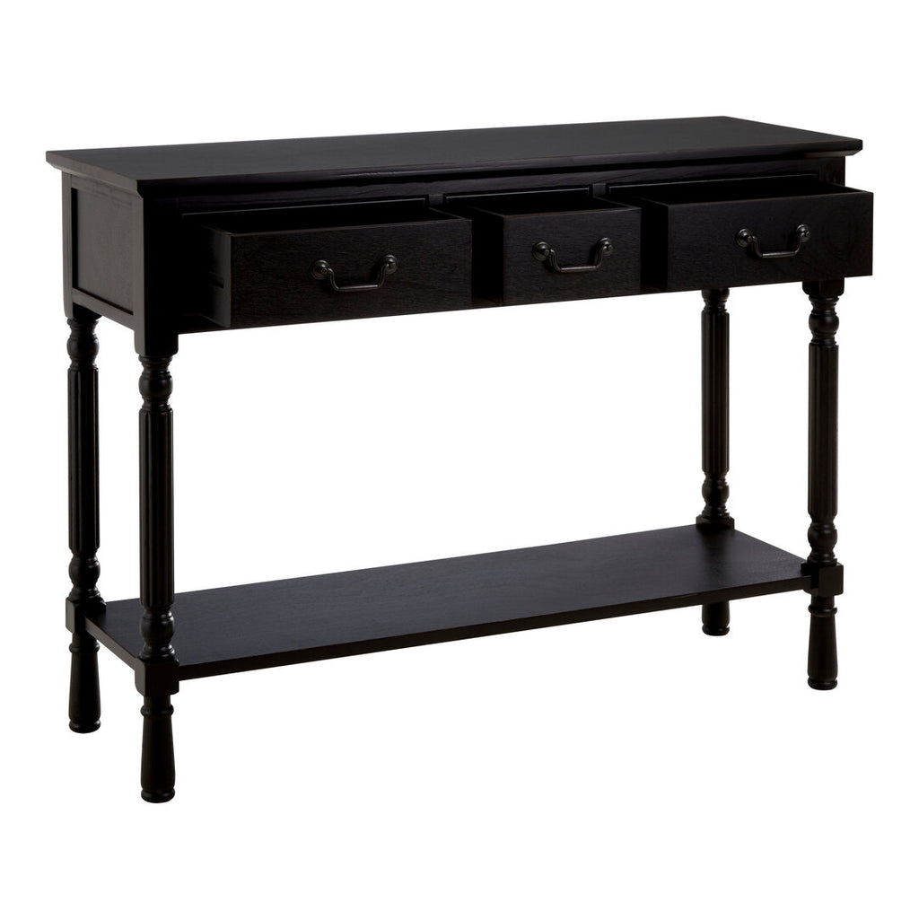 Harbour Three Drawer Console Table - Black
