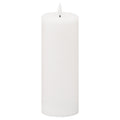 Harper Natural Glow 3x8 LED White Wax Candle
