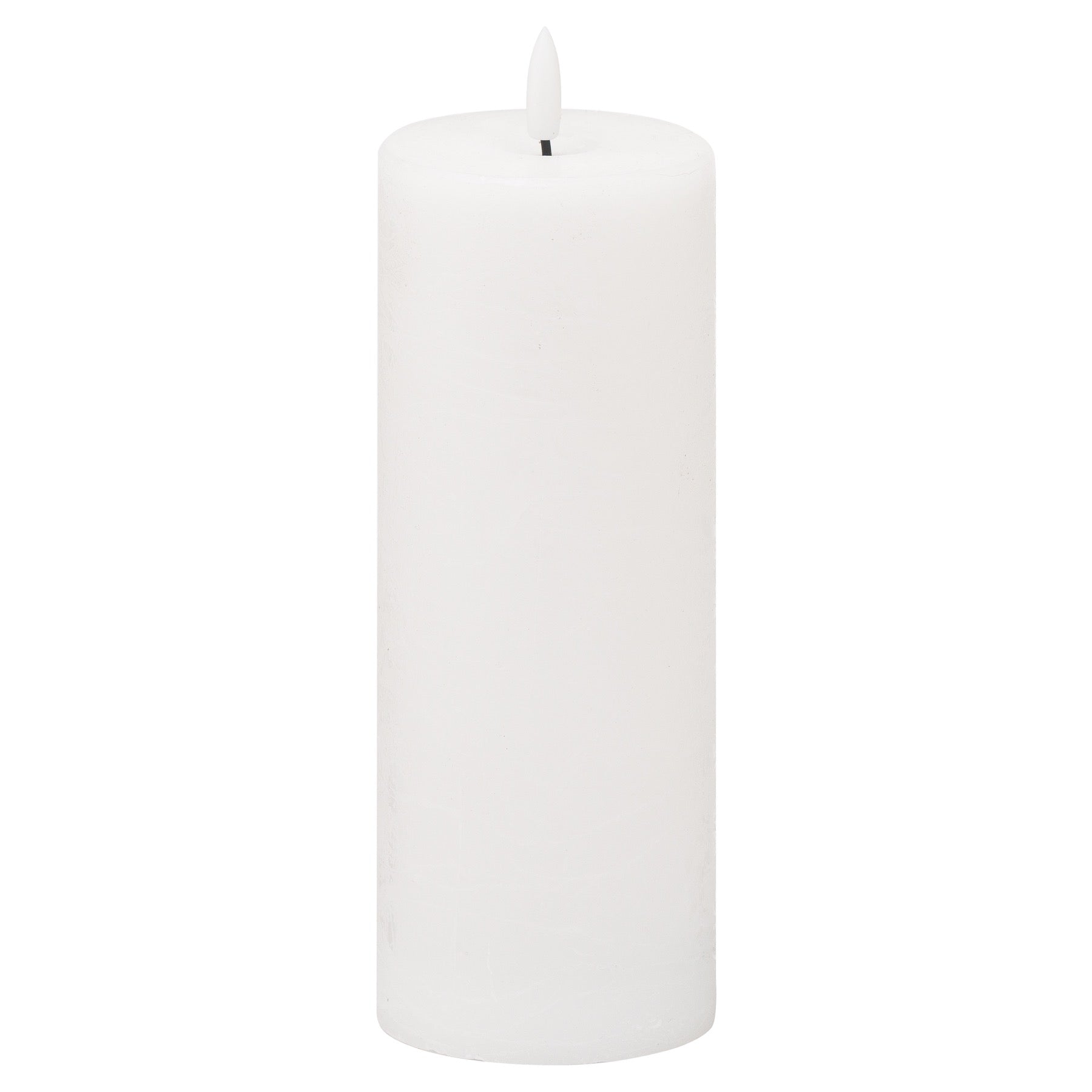Harper Natural Glow 3x8 LED White Wax Candle