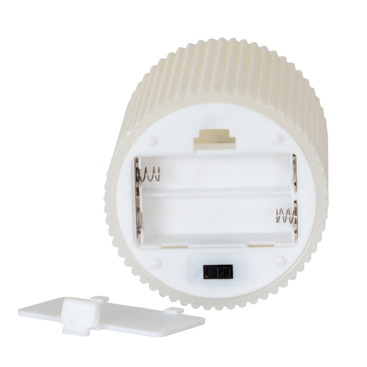 Harper Natural Glow 3x8 Textured Ribbed LED Candle