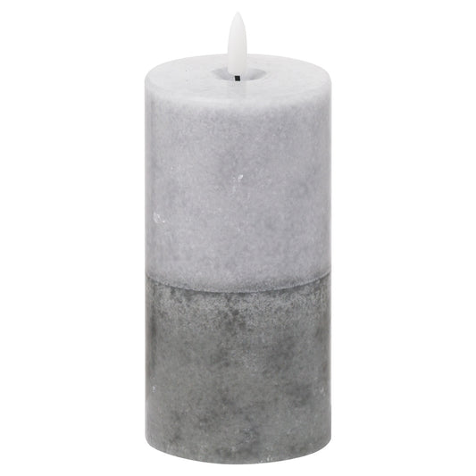 Harper Natural Glow 3x6 Stone LED Wax Candle