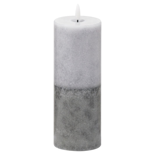 Harper Natural Glow 3x8 Stone LED Wax Candle