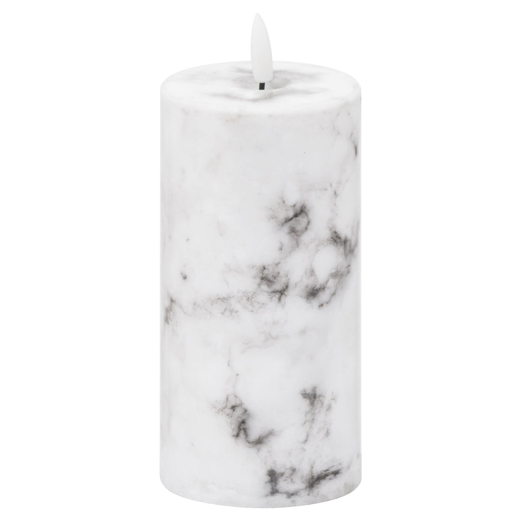 Harper Natural Glow 3x6 Marble Effect LED Candle