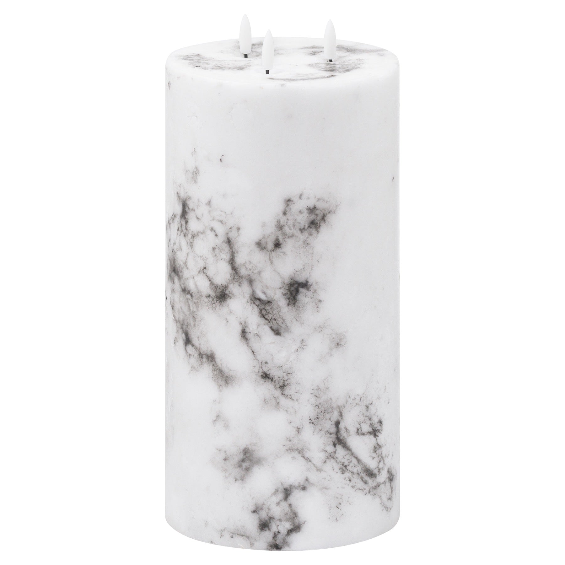 Harper Natural Glow 6x12 Marble Effect LED Candle