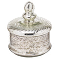 Estera Silver Foil Effect Trinket Jar - Small