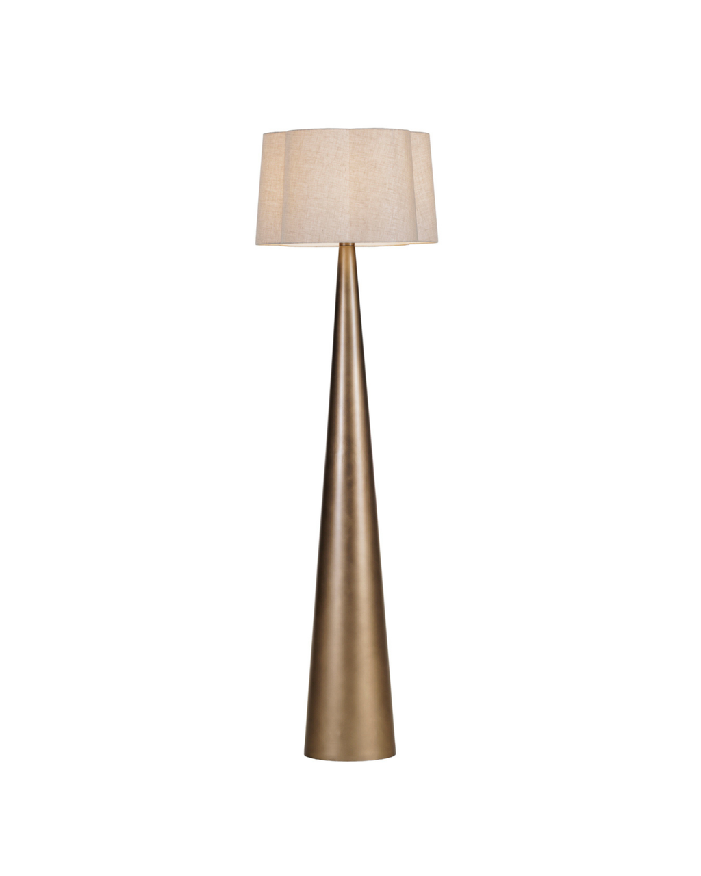 Milford  Floor Lamp - Smoked Gold