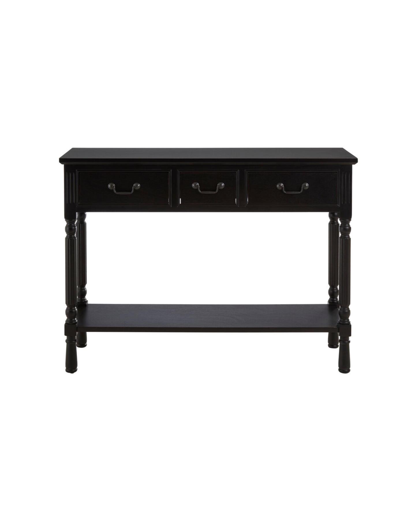 Harbour Three Drawer Console Table - Black