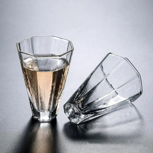 Gohobi Handmade Tall Glass Tea Cup - Set of 4
