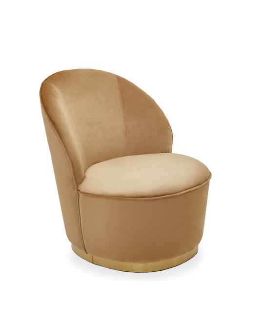 Sawyer Occasional Chair - Beige & Gold
