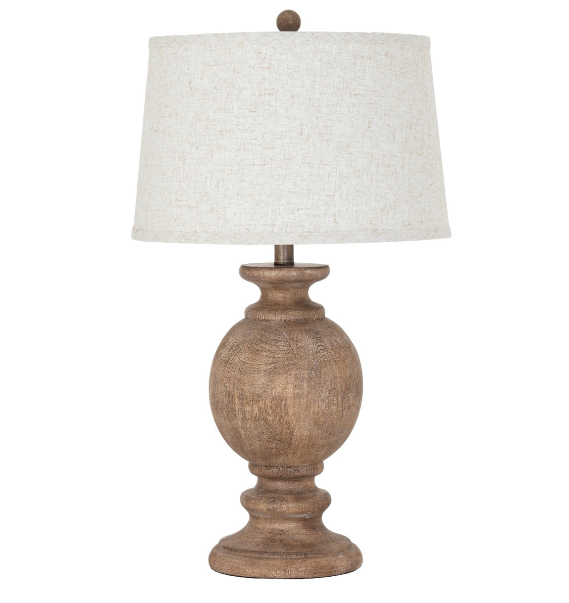 Calista Table Lamp With Edged Linen Shade