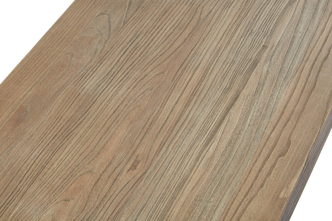 Marina Console Table - Elm & Polished Silver