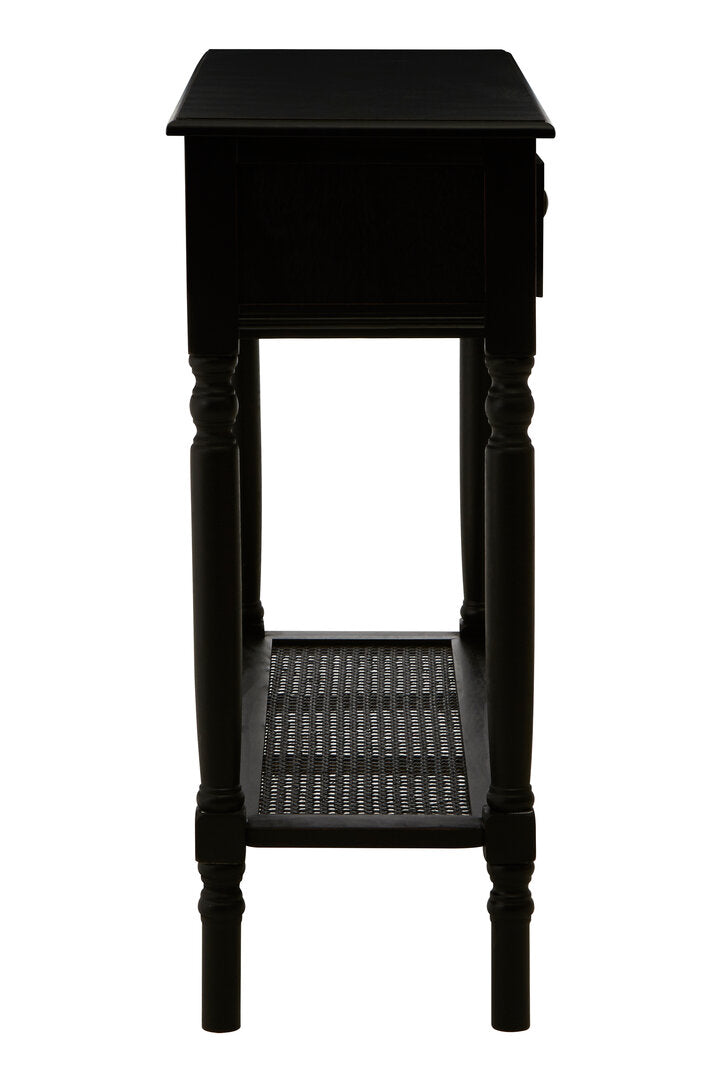 Harbour Two Drawer Console Table - Black