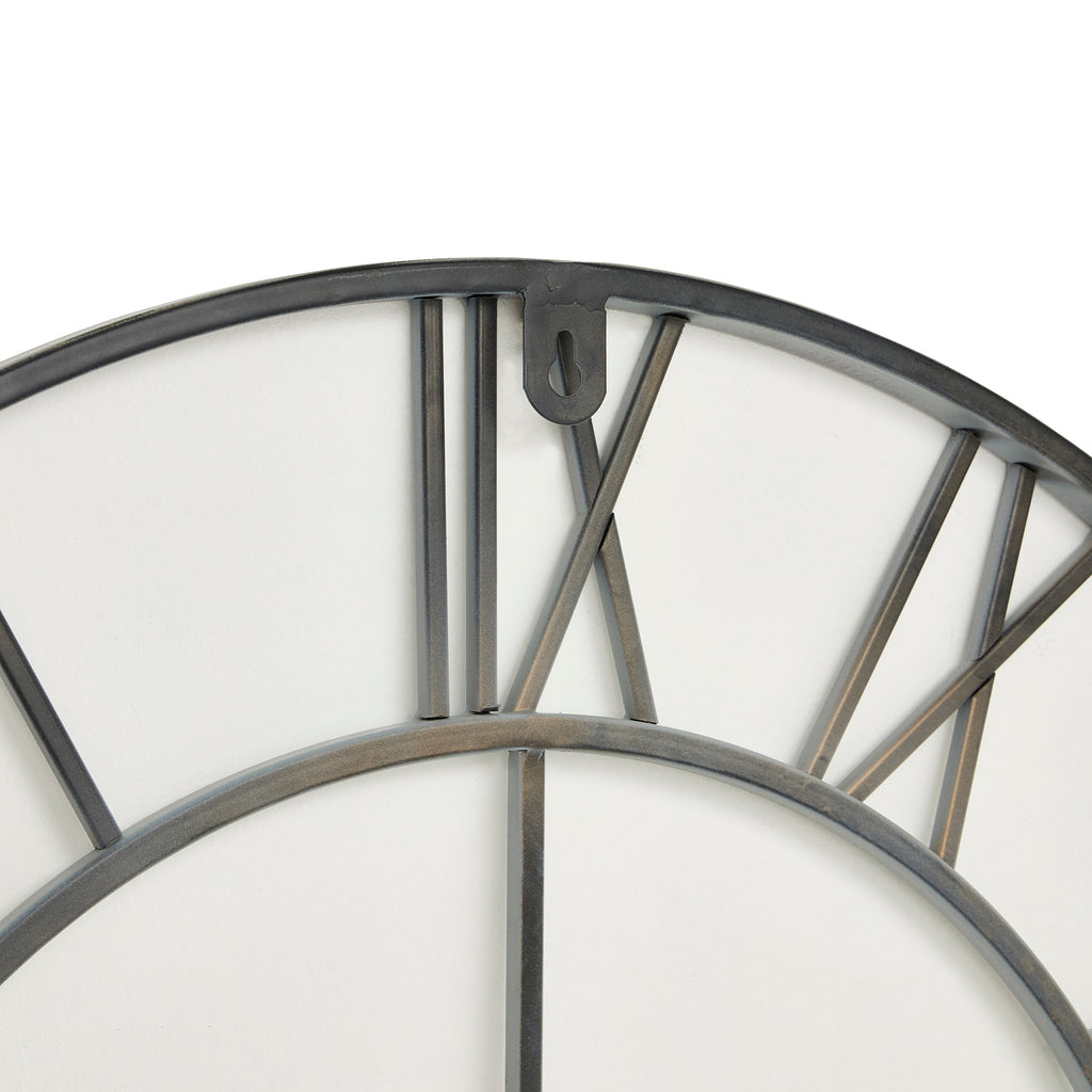 Maravilla Grey Skeleton Wall Clock