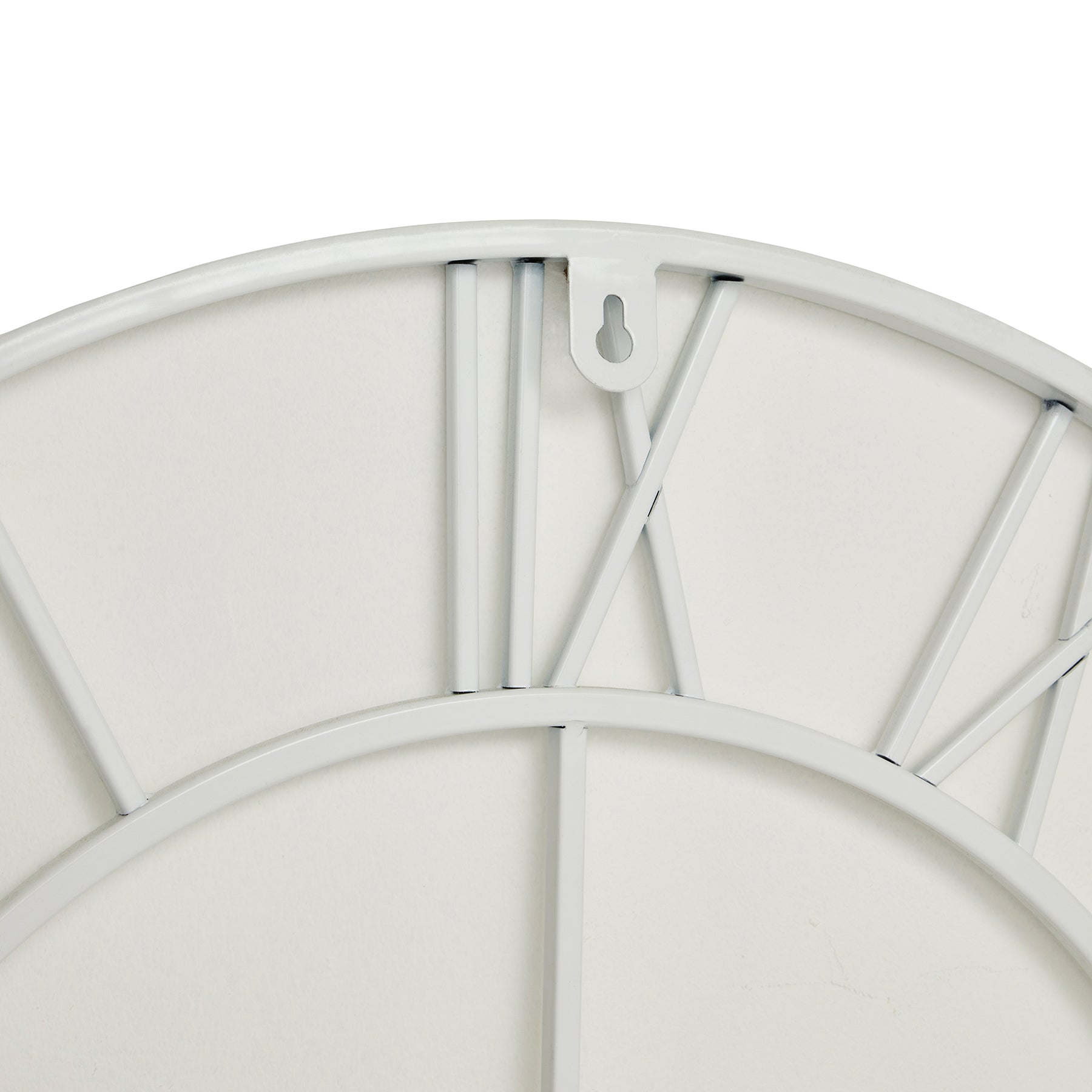 Capri White Skeleton Wall Clock