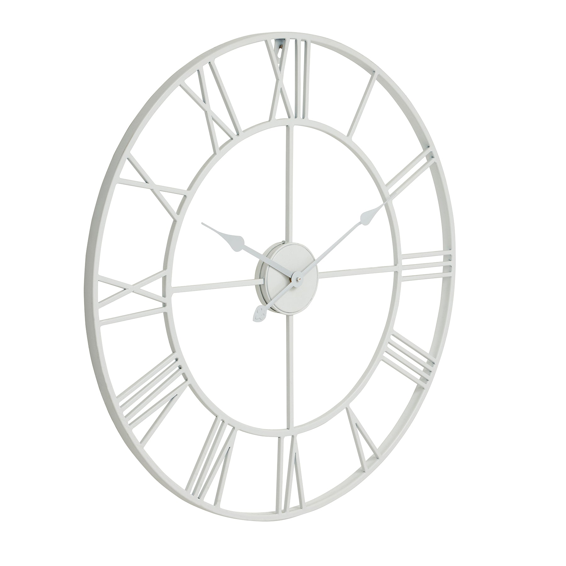 Capri White Skeleton Wall Clock