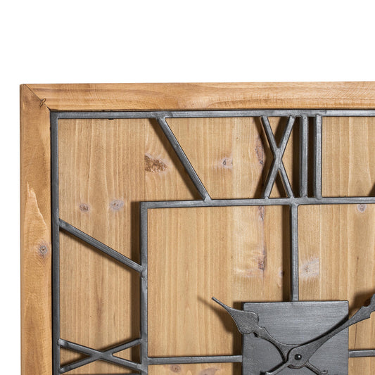 Norwood Square Wooden Wall Clock - Medium