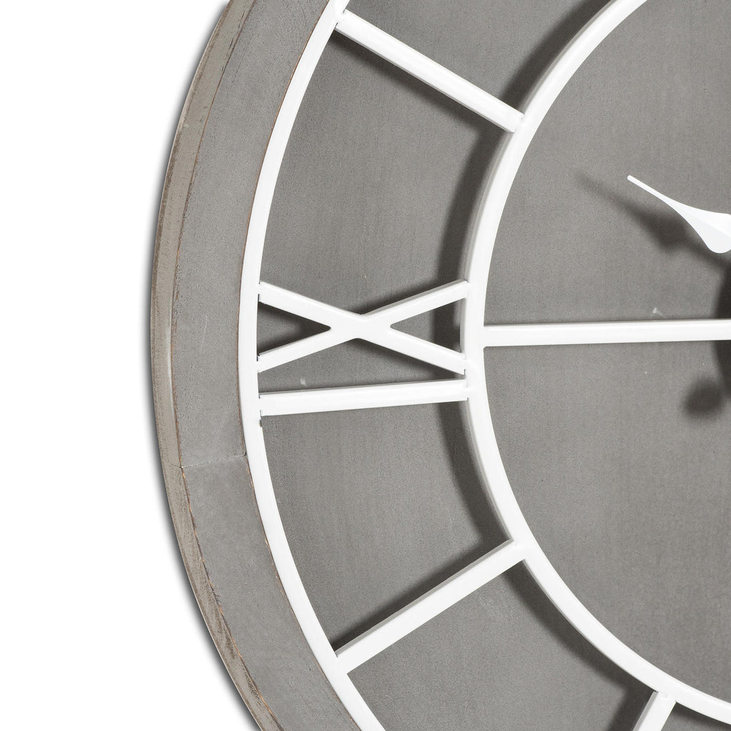 Norwood Grey Wall Clock