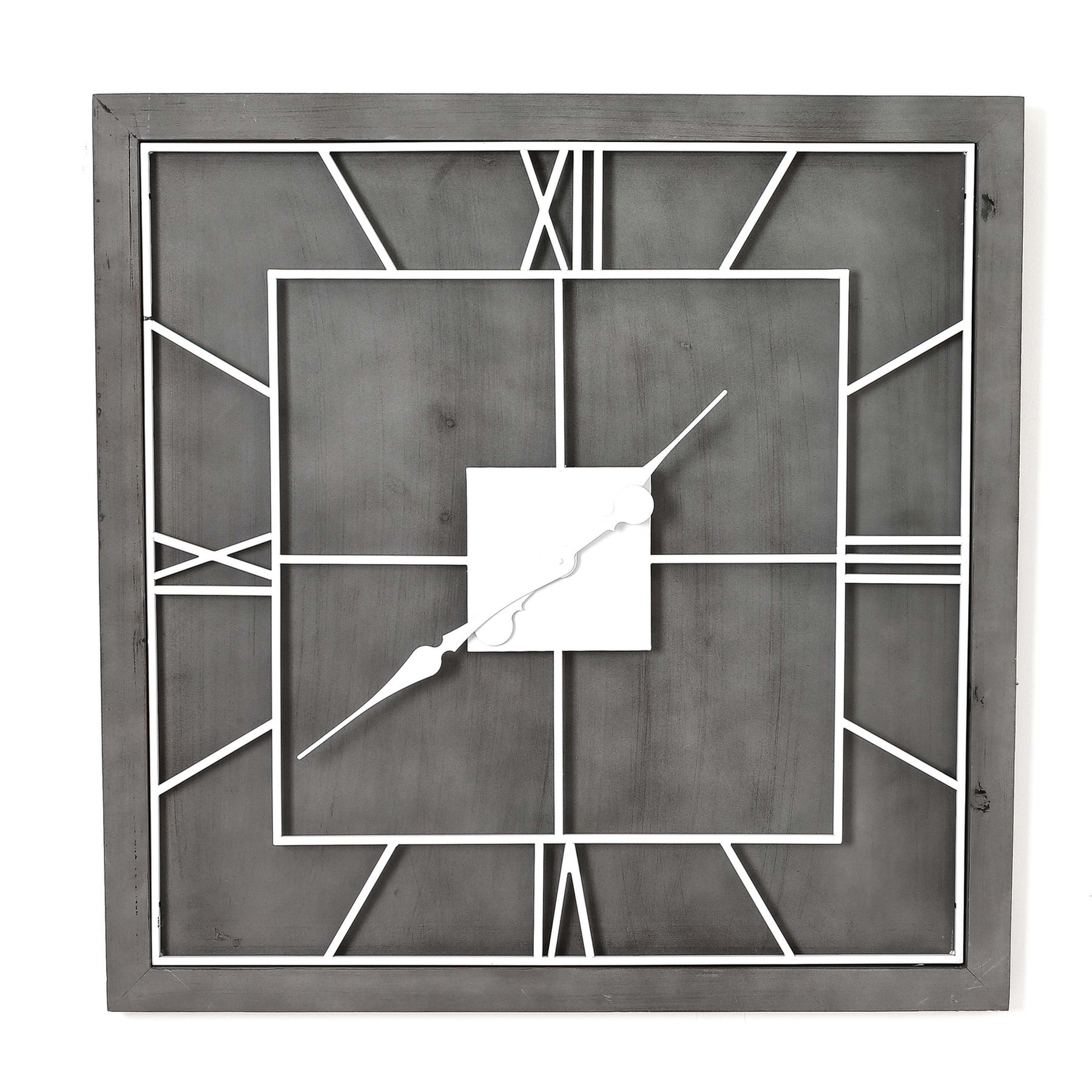 Norwood Grey Square Wall Clock