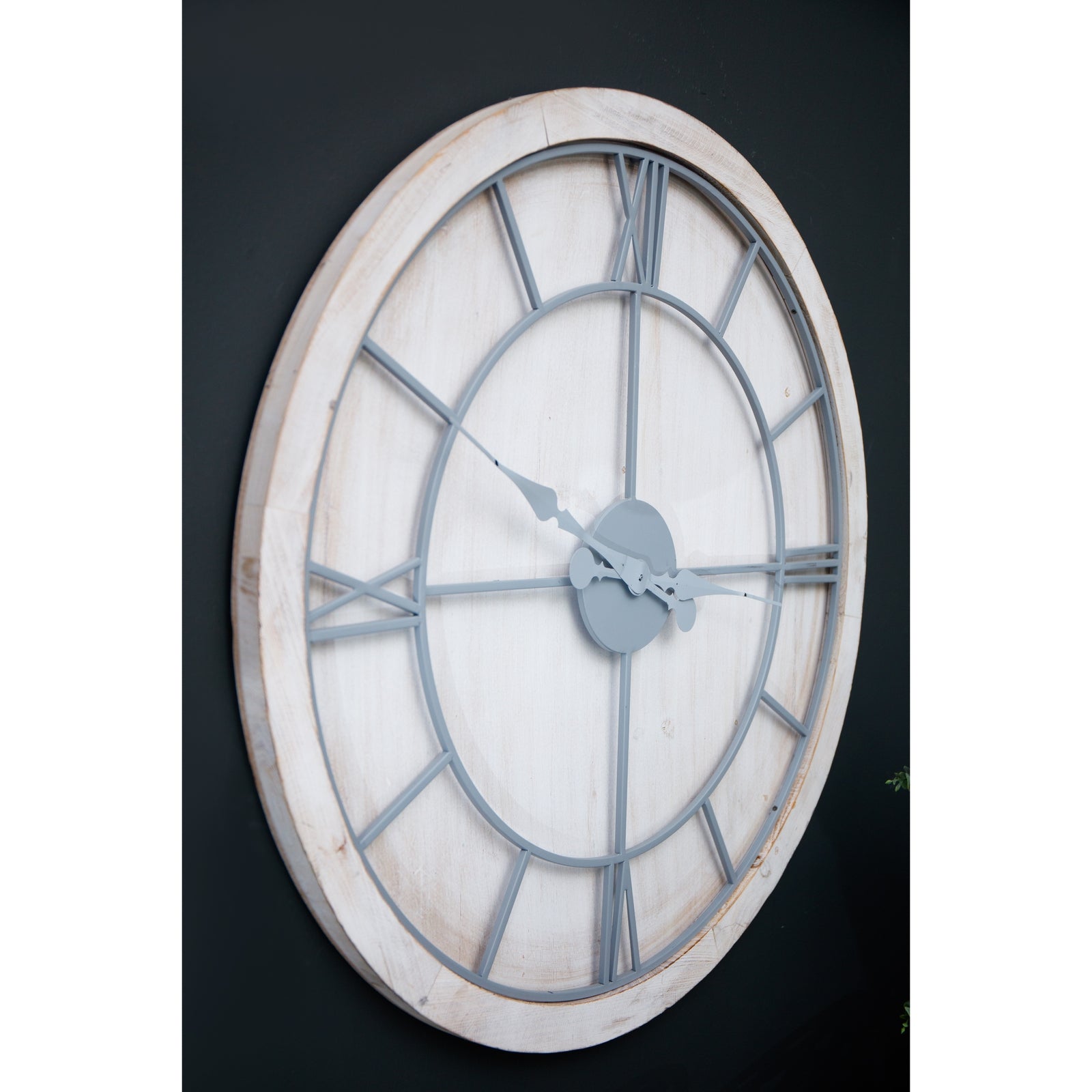 Norwood White Large Wall Clock