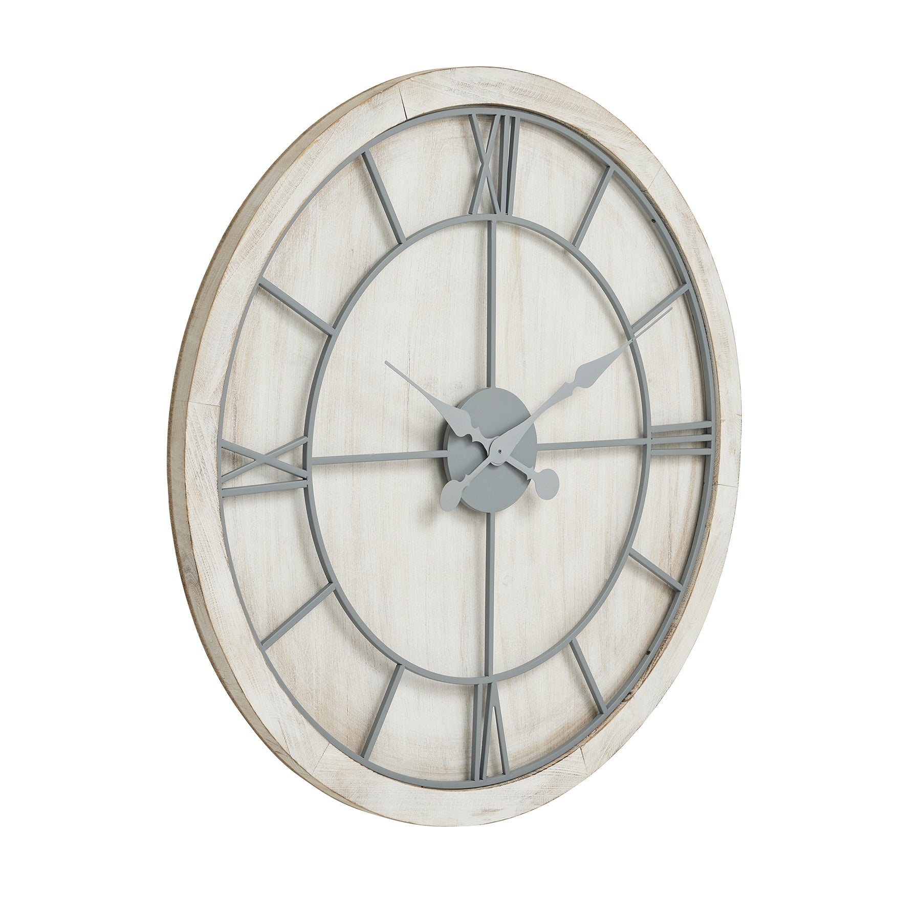 Norwood White Large Wall Clock